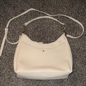 LC Lauren Conrad Cream Shoulder Bag